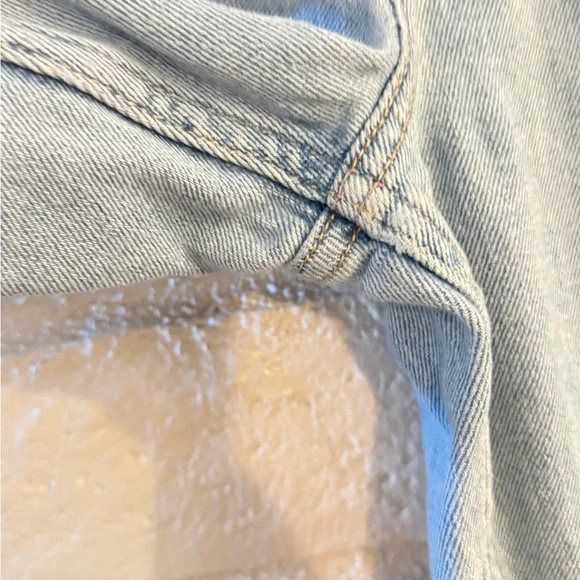 Hollister Distressed Light Blue Straight Leg Jeans - Picture 2 of 5